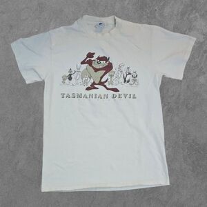 Vintage Tasmanian Devil Looney Tunes Six Flags Shirt Medium